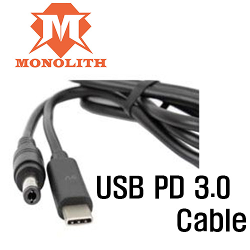 모노리스 USBPD 3.0 &#039;C&#039; to DC 케이블 [네이버톡톡/카톡 AMA-zing 추가인하]
